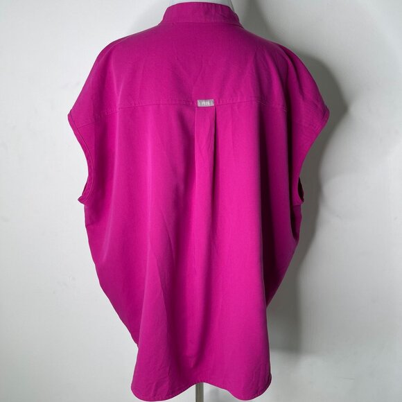 Figs Women's Pink Rafaela Oversized Medical Uniform Jacket Top Size XXL - Picture 4 of 12